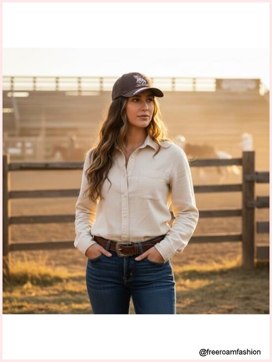 Embroidered Roping Cowboy Baseball Cap with Boot Stitch Bill main image 4
